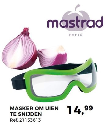 Aanbiedingen Masker om uien te snijden - Mastrad - Geldig van 05/12/2017 tot 09/01/2018 bij Supra Bazar