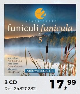 Aanbiedingen 3 cd funiculi funicula 5 - Huismerk - Supra Bazar - Geldig van 05/12/2017 tot 09/01/2018 bij Supra Bazar