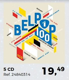 Aanbiedingen 5 cd belpop 100 - Huismerk - Supra Bazar - Geldig van 05/12/2017 tot 09/01/2018 bij Supra Bazar