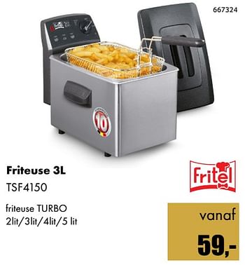 Aanbiedingen Fritel friteuse 3l tsf4150 - Fritel - Geldig van 01/12/2017 tot 14/01/2018 bij Multi Bazar