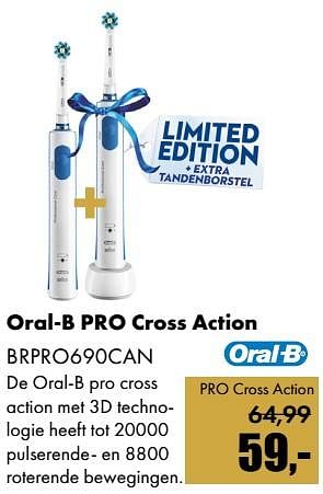 Aanbiedingen Oral-b pro cross action brpro690can - Oral-B - Geldig van 01/12/2017 tot 14/01/2018 bij Multi Bazar