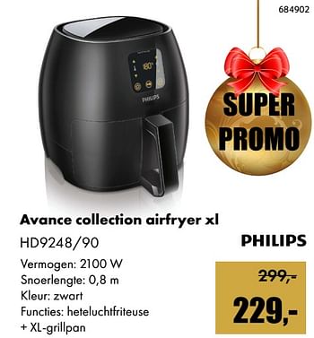Aanbiedingen Philips avance collection airfryer xl - Philips - Geldig van 01/12/2017 tot 14/01/2018 bij Multi Bazar