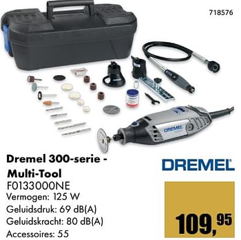 Aanbiedingen Dremel dremel 300-serie multi-tool f0133000ne - Dremel - Geldig van 01/12/2017 tot 14/01/2018 bij Multi Bazar