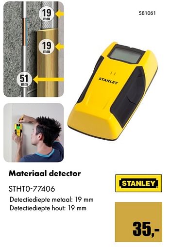 Aanbiedingen Stanley materiaal detector stht0-77406 - Stanley - Geldig van 01/12/2017 tot 14/01/2018 bij Multi Bazar