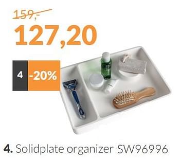 Aanbiedingen Solidplate organizer - Ideavit - Geldig van 01/01/2018 tot 31/01/2018 bij Sanitairwinkel