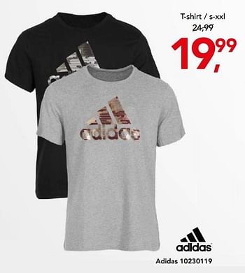 Aanbiedingen T-shirt - Adidas - Geldig van 27/12/2017 tot 14/01/2018 bij Bristol