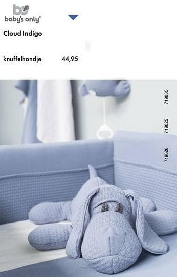 Aanbiedingen Cloud indigo knuffelhondje - Baby's Only - Geldig van 04/01/2018 tot 28/02/2018 bij Multi Bazar