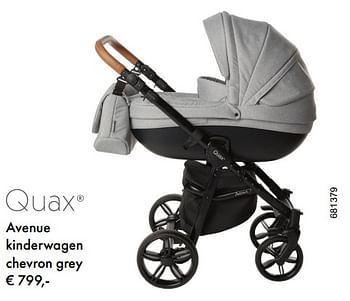 Aanbiedingen Quax avenue kinderwagen chevron grey - Quax - Geldig van 04/01/2018 tot 28/02/2018 bij Multi Bazar