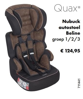 Aanbiedingen Quax nuback autostoel beline - Quax - Geldig van 04/01/2018 tot 28/02/2018 bij Multi Bazar