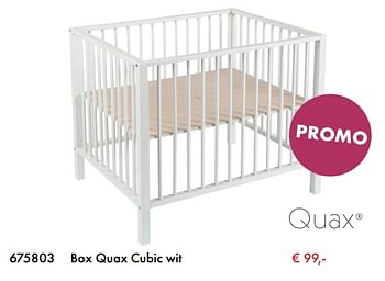 Aanbiedingen Quax park cubic wit - Cubic - Geldig van 04/01/2018 tot 28/02/2018 bij Multi Bazar
