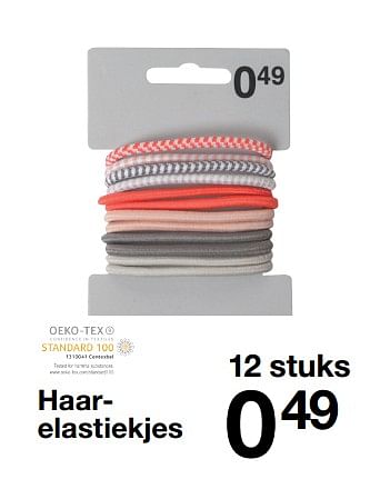 Aanbiedingen Haar elastiekjes - Huismerk - Zeeman  - Geldig van 06/01/2018 tot 12/01/2018 bij Zeeman