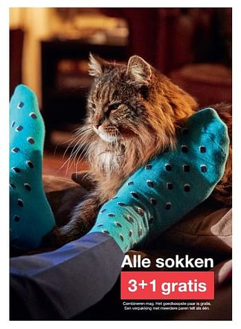 Aanbiedingen Alle sokken 3 + 1 gratis - Huismerk - Zeeman  - Geldig van 20/01/2018 tot 27/01/2018 bij Zeeman