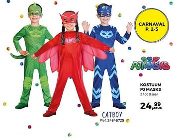 Aanbiedingen Kostuum pj masks catboy - Huismerk - Supra Bazar - Geldig van 23/01/2018 tot 20/02/2018 bij Supra Bazar