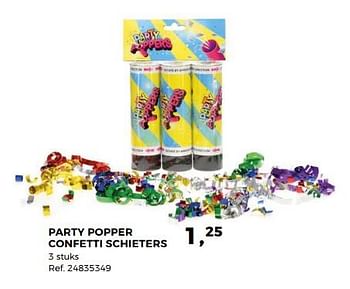 Aanbiedingen Party popper confetti schieters - Huismerk - Supra Bazar - Geldig van 23/01/2018 tot 20/02/2018 bij Supra Bazar