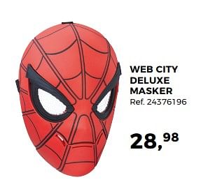 Aanbiedingen Web city deluxe masker - Hasbro - Geldig van 23/01/2018 tot 20/02/2018 bij Supra Bazar
