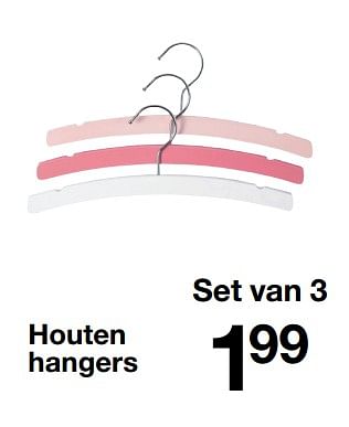 Aanbiedingen Houten hangers - Huismerk - Zeeman  - Geldig van 03/02/2018 tot 21/07/2018 bij Zeeman