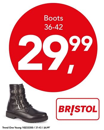 Aanbiedingen Boots - Trend One Young - Geldig van 18/02/2018 tot 04/03/2018 bij Bristol