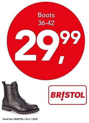 Aanbiedingen Boots - Trend One - Geldig van 18/02/2018 tot 04/03/2018 bij Bristol