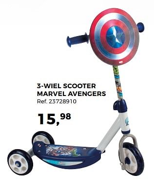 Aanbiedingen 3-wiel scooter marvel avengers - Marvel - Geldig van 20/02/2018 tot 20/03/2018 bij Supra Bazar
