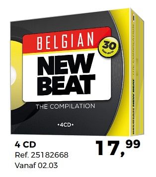 Aanbiedingen 4 cd belgian new beat - Huismerk - Supra Bazar - Geldig van 20/02/2018 tot 20/03/2018 bij Supra Bazar