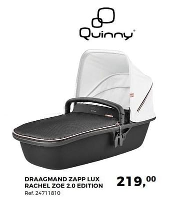 Aanbiedingen Draagmand zapp lux rachel zoe 2.0 edition - Quinny - Geldig van 20/02/2018 tot 20/03/2018 bij Supra Bazar