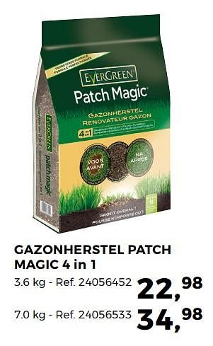 Aanbiedingen Gazonherstel patch magic 4 in 1 - Evergreen - Geldig van 20/02/2018 tot 20/03/2018 bij Supra Bazar