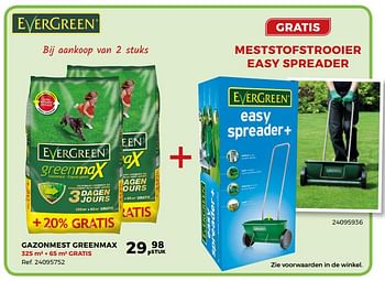 Aanbiedingen Gazonmest greenmax - Evergreen - Geldig van 20/02/2018 tot 20/03/2018 bij Supra Bazar