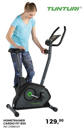 Aanbiedingen Hometrainer cardio fit b30 - Tunturi - Geldig van 20/02/2018 tot 20/03/2018 bij Supra Bazar