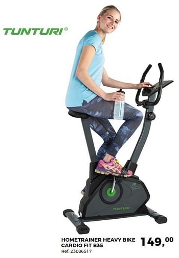 Aanbiedingen Hometrainer heavy bike cardio fit b35 - Tunturi - Geldig van 20/02/2018 tot 20/03/2018 bij Supra Bazar