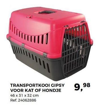 Aanbiedingen Transportkooi gipsy voor kat of hondje - Huismerk - Supra Bazar - Geldig van 20/02/2018 tot 20/03/2018 bij Supra Bazar