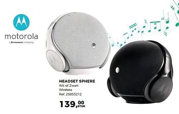 Aanbiedingen Headset sphere - Motorola - Geldig van 20/02/2018 tot 20/03/2018 bij Supra Bazar