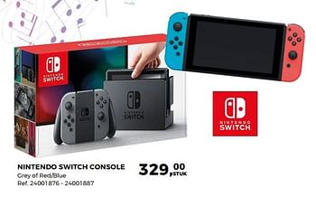 Aanbiedingen Nintendo switch console - Nintendo - Geldig van 20/02/2018 tot 20/03/2018 bij Supra Bazar