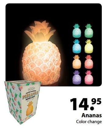 Aanbiedingen Ananas color change - Huismerk - Multi Bazar - Geldig van 13/03/2018 tot 03/04/2018 bij Multi Bazar