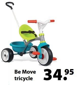 Aanbiedingen Be move tricycle - Smoby - Geldig van 13/03/2018 tot 03/04/2018 bij Multi Bazar