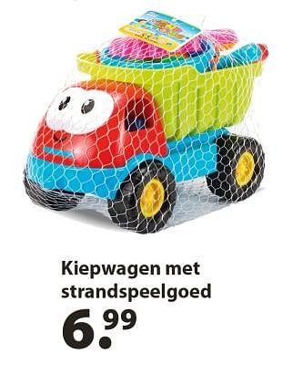 Aanbiedingen Kiepwagen met strandspeelgoed - Huismerk - Multi Bazar - Geldig van 13/03/2018 tot 03/04/2018 bij Multi Bazar