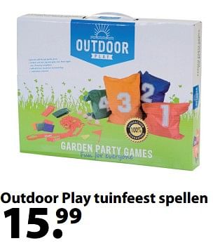 Aanbiedingen Outdoor play tuinfeest spellen - OUTDOOR - Geldig van 13/03/2018 tot 03/04/2018 bij Multi Bazar