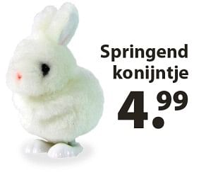 Aanbiedingen Springend konijntje - Huismerk - Multi Bazar - Geldig van 13/03/2018 tot 03/04/2018 bij Multi Bazar