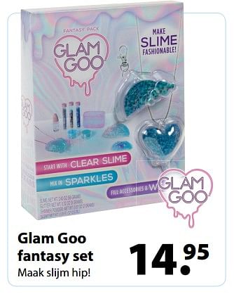 Aanbiedingen Glam goo fantasy set - Glam Goo - Geldig van 13/03/2018 tot 03/04/2018 bij Multi Bazar