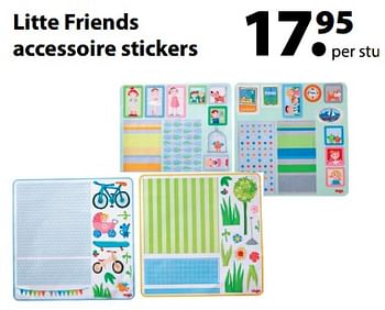 Aanbiedingen Little friends accessoire stickers - Little Friends - Geldig van 13/03/2018 tot 03/04/2018 bij Multi Bazar