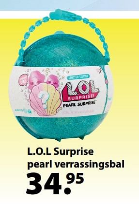 Aanbiedingen L.o.l surprise pearl verrassingsbal - Lol Suprise - Geldig van 13/03/2018 tot 03/04/2018 bij Multi Bazar