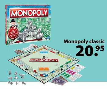 Aanbiedingen Monopoly classic - Hasbro - Geldig van 13/03/2018 tot 03/04/2018 bij Multi Bazar