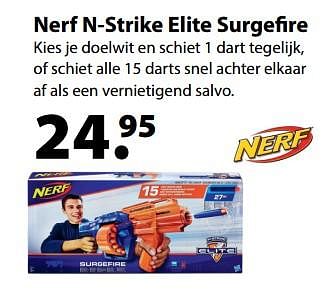 Aanbiedingen Nerf n-strike elite surgefire - Nerf - Geldig van 13/03/2018 tot 03/04/2018 bij Multi Bazar