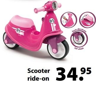 Aanbiedingen Scooter ride-on - Huismerk - Multi Bazar - Geldig van 13/03/2018 tot 03/04/2018 bij Multi Bazar