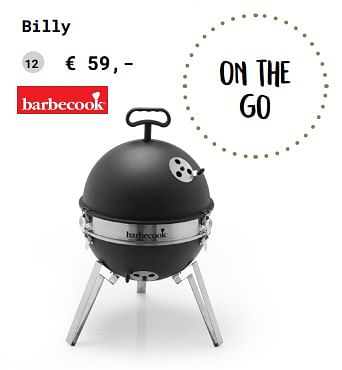 Aanbiedingen Billy - Barbecook - Geldig van 13/03/2018 tot 31/08/2018 bij Multi Bazar