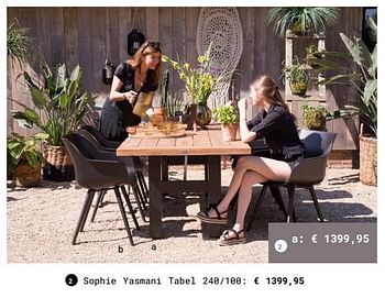 Aanbiedingen Sophie yasmani tabel - Huismerk - Multi Bazar - Geldig van 13/03/2018 tot 31/08/2018 bij Multi Bazar