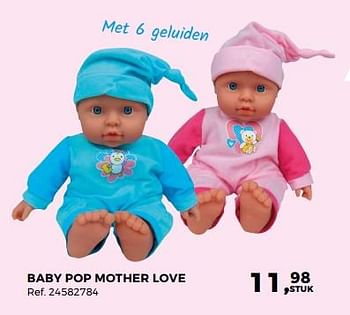 Aanbiedingen Baby pop mother love - Huismerk - Supra Bazar - Geldig van 20/03/2018 tot 24/04/2018 bij Supra Bazar