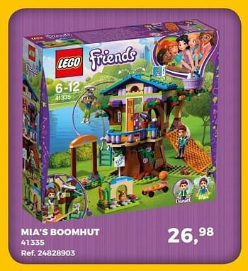 Aanbiedingen Lego friends mia`s boomhut 41335 - Lego - Geldig van 20/03/2018 tot 24/04/2018 bij Supra Bazar