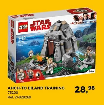 Aanbiedingen Lego star wars ahch-to eiland training 75200 - Lego - Geldig van 20/03/2018 tot 24/04/2018 bij Supra Bazar