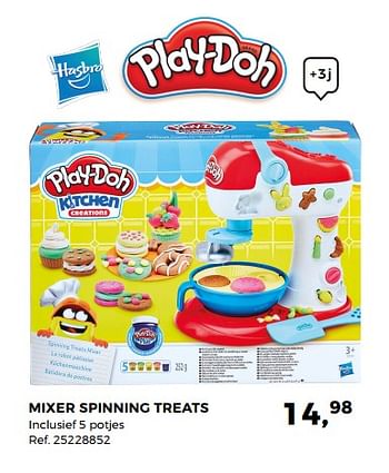 Aanbiedingen Mixer spinning treats play-doh - Hasbro - Geldig van 20/03/2018 tot 24/04/2018 bij Supra Bazar