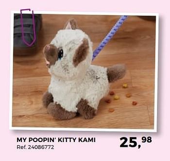 Aanbiedingen My poopin` kitty kami - Hasbro - Geldig van 20/03/2018 tot 24/04/2018 bij Supra Bazar